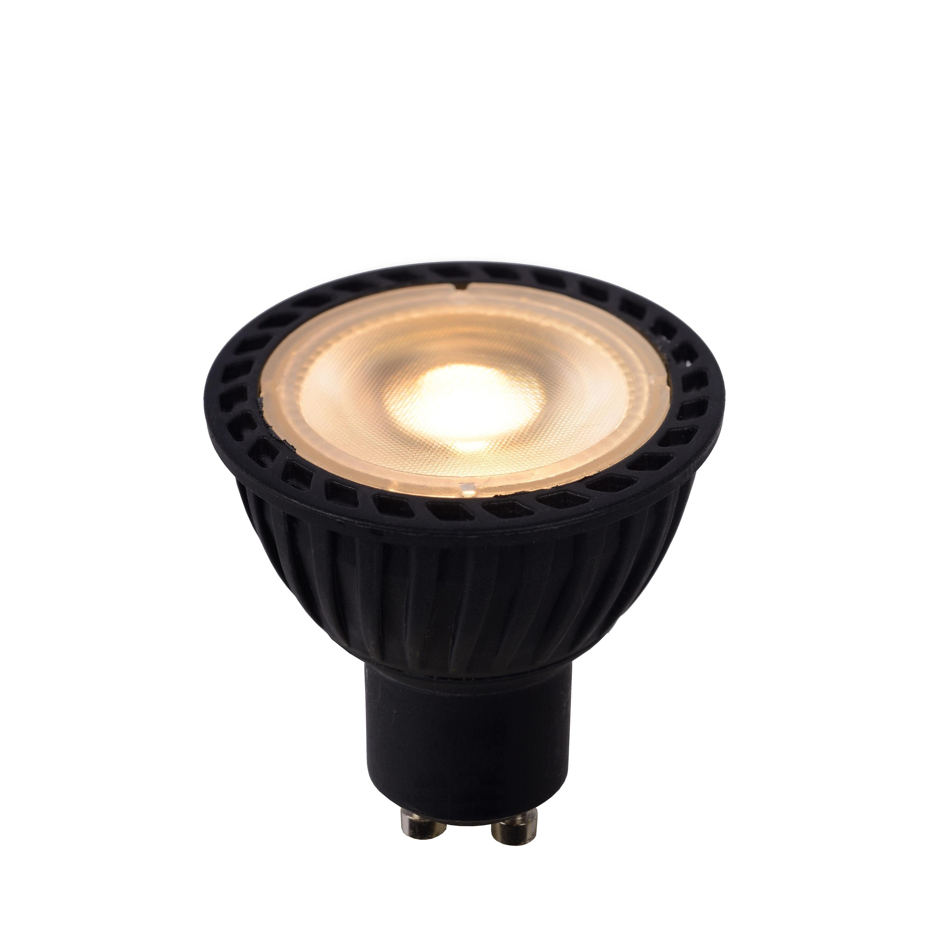 MR16 LED lichtbron GU10 5W dim to warm zwart