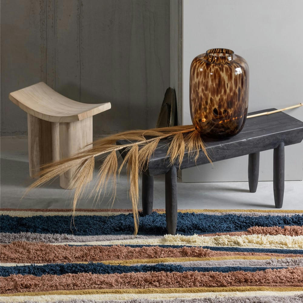 STALL - Banc en bois L96cm noir