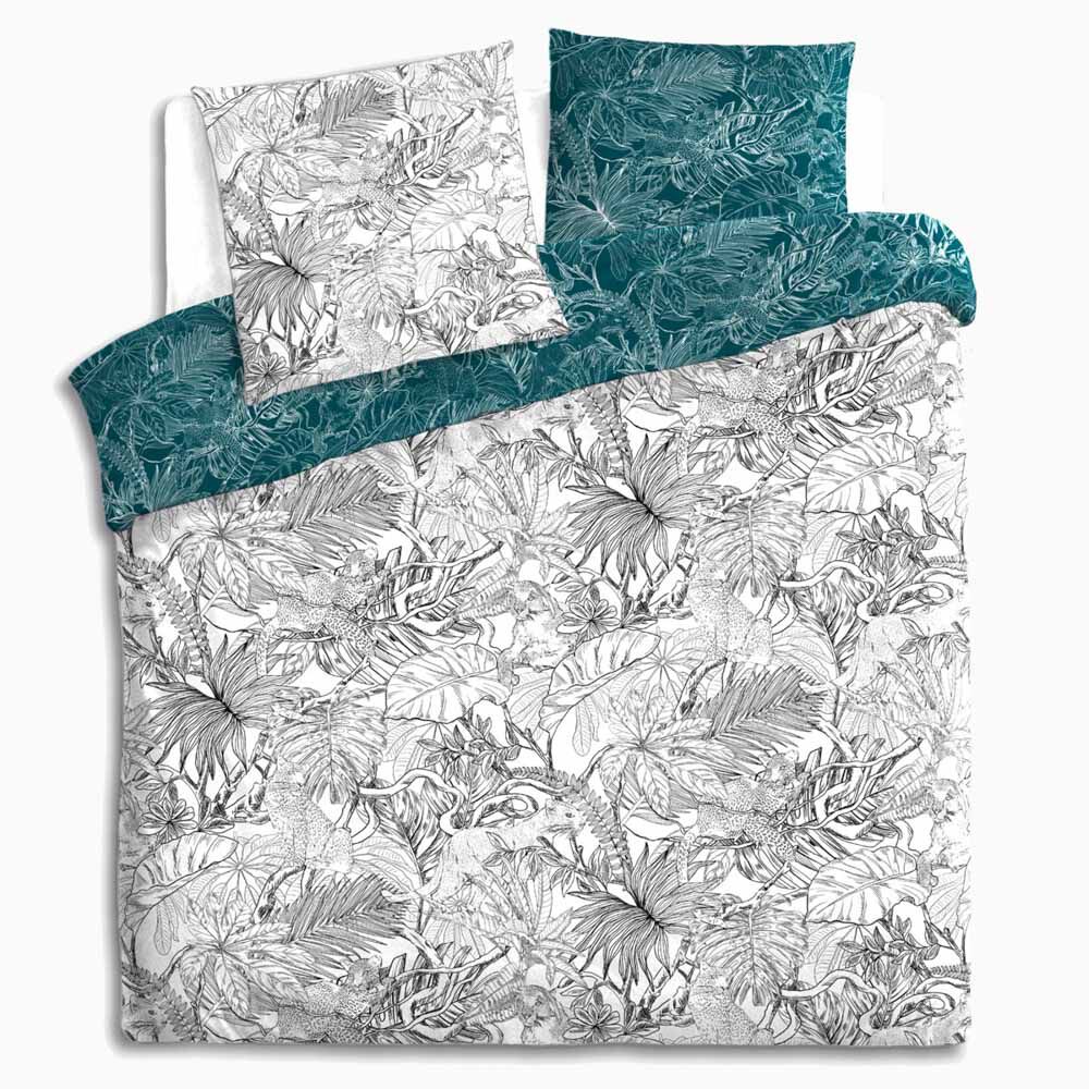 Capa de edredão e 2 capas de almofada JUNGLE 240x260cm