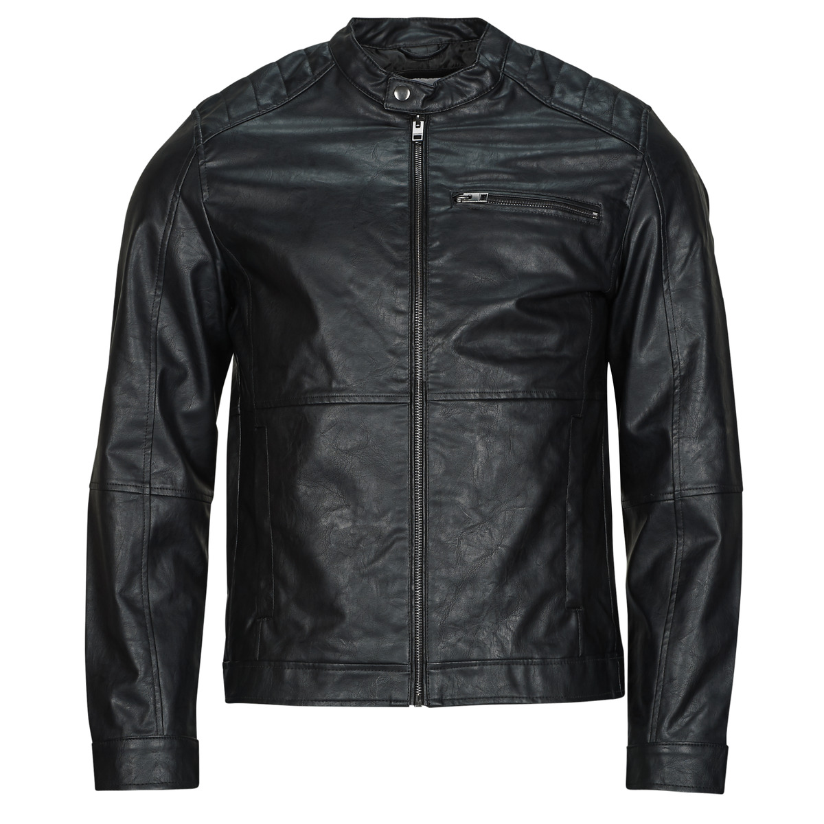 Jack & Jones - JJEDYLAN PU BIKER - Black