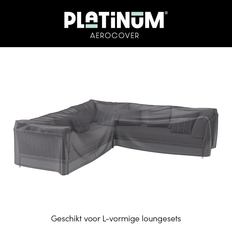 Platinum Aerocover loungesethoes L-vorm 220x220 cm