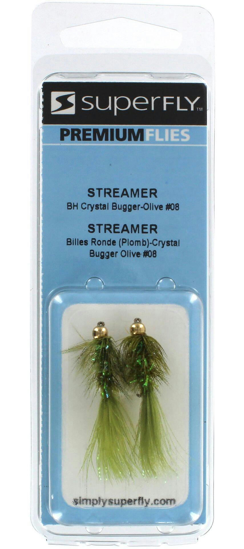 SuperFly Streamer, BH Crystal Bugger, #08
