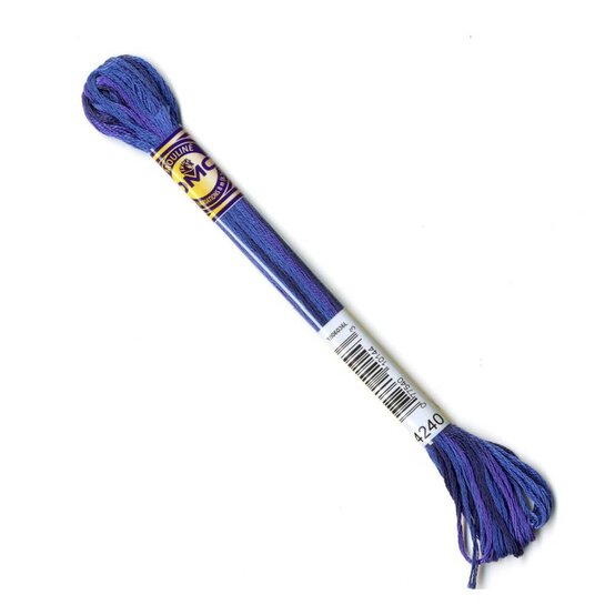 DMC Blue Mouline Variegated Cotton Thread 8m (4240)