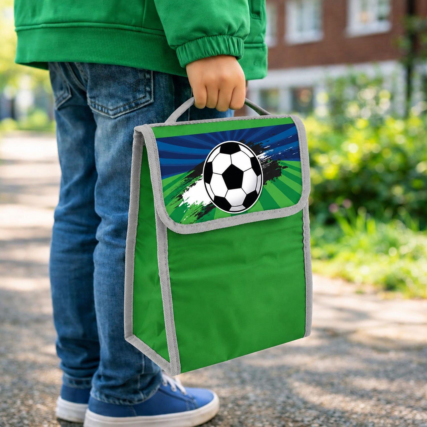Zainetto bambini porta merenda decoro calcio