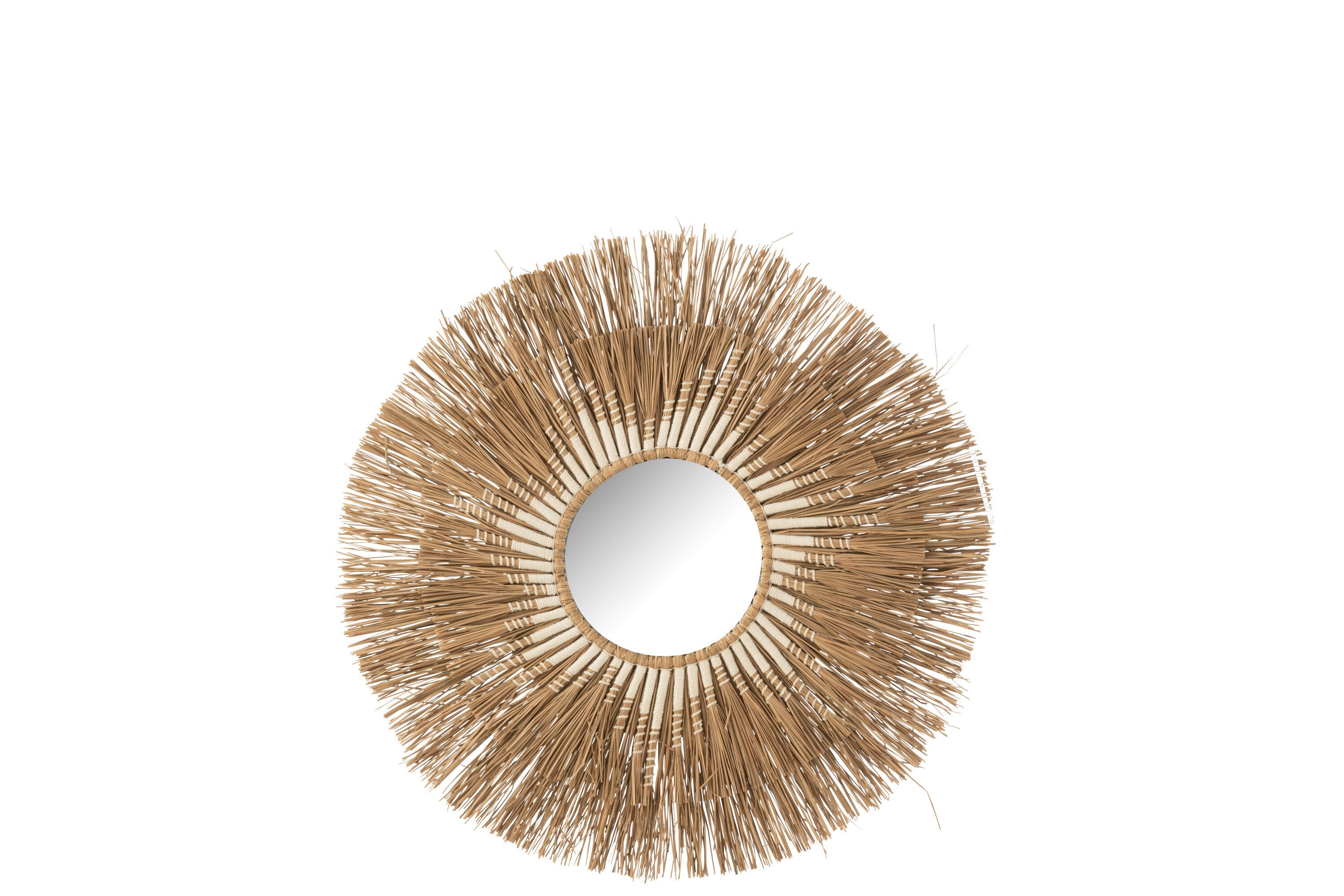 J-Line miroir Melissa Paille - naturel blanc - small - Ø 75 cm