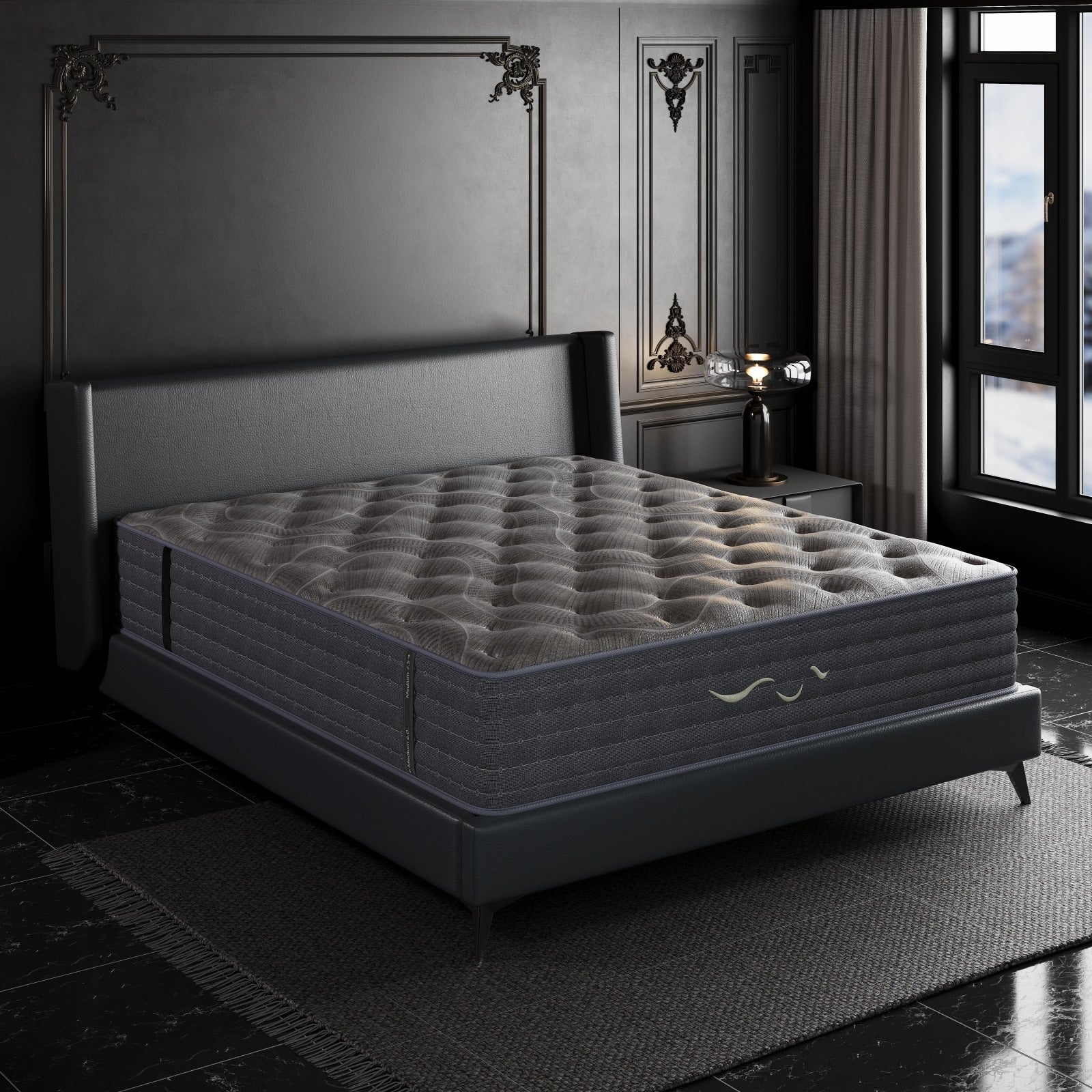 SweDrea 12 in. Luxurious Double-Sided Hybrid Mattress – Medium/Firm with CertiPUR-US, SGS and OEKO-TEX
