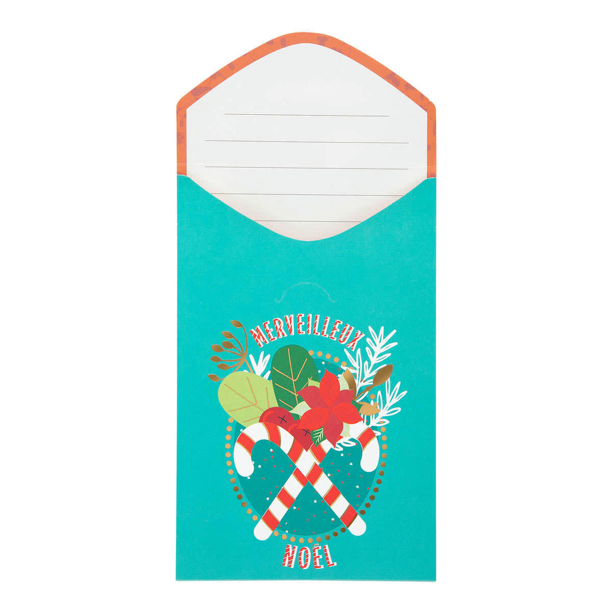 - Carte De Vœux Surprise Poinsetia Gui