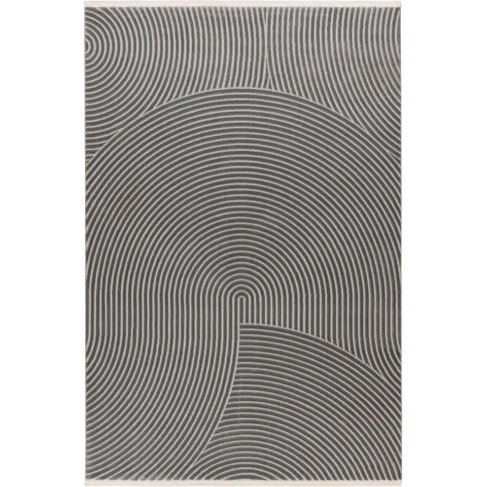 Lalee Vloerkleed Japandi stijl - 3D effect grijs 200x290 cm