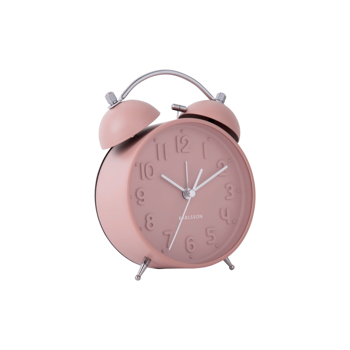 Karlsson wekker Iconic - roze - Ø11cm