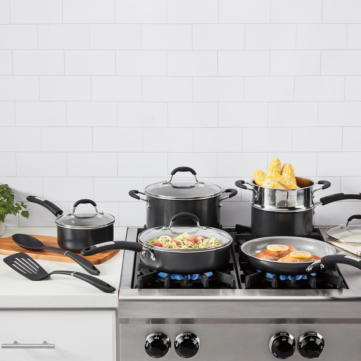 Cuisinart, 12-Piece Classic Ceramic Nonstick Set, 35C-12BK
