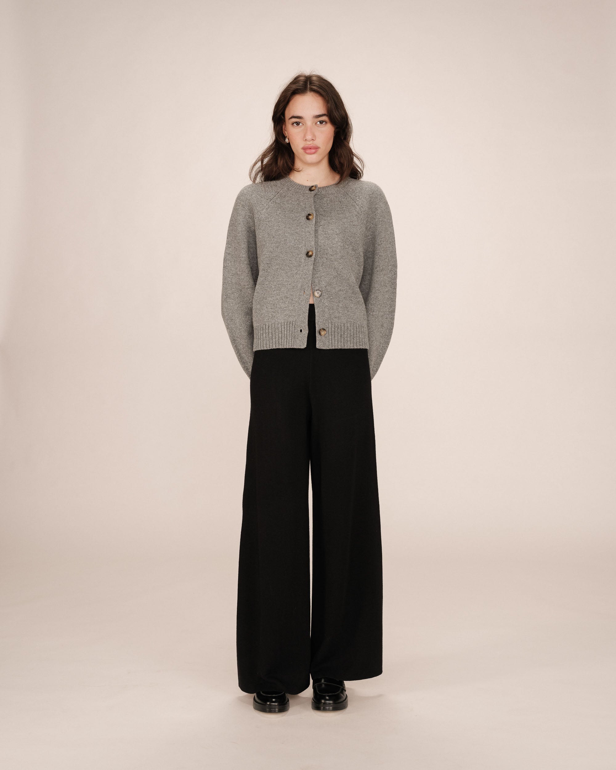 Pantalon en maille noir Sao