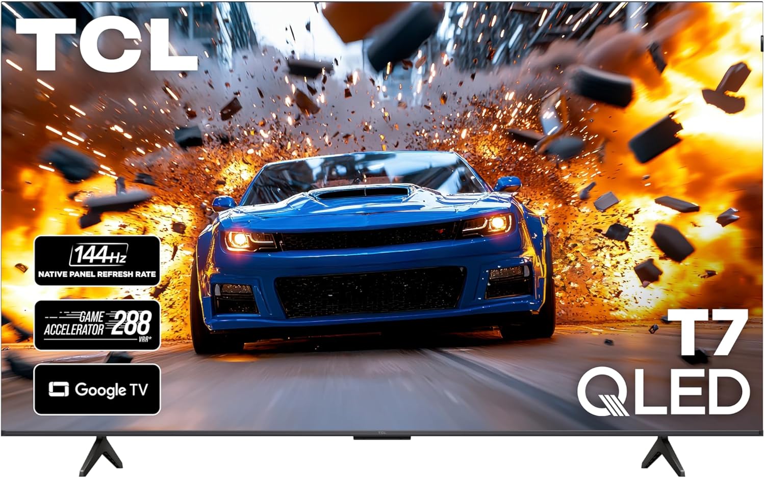TCL 65 Inch Class T7 Series | 4K QLED HDR | 65T7  2025 Model | 120HZ-144HZ High Brightness Smart Google TV Dolby Atmos Audio | Voice Remote Alexa Gaming Streaming Television