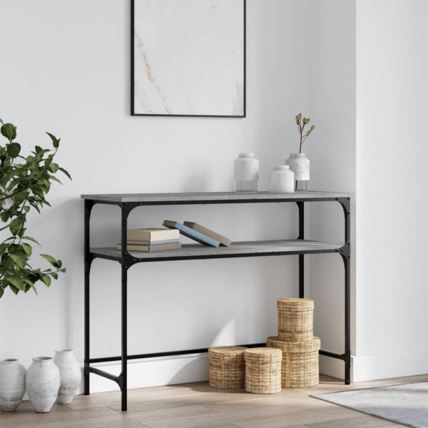 VidaXL Szary 100 x 35.5 x 75 cm Materiał drewnopochodny