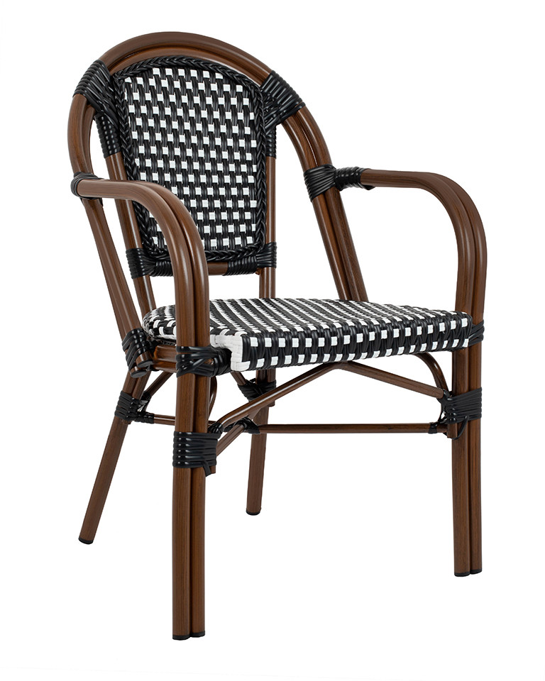 Krzesło CAFE PARIS brązowe rattan