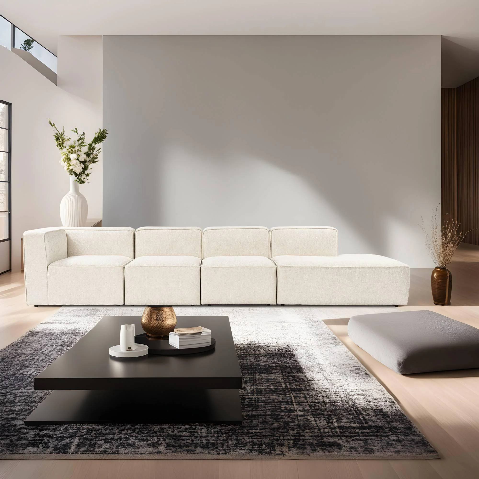 5-zitsbank Mikado chaise longue rechts