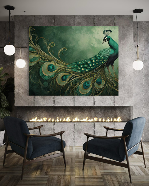 Feeby Obraz na płótnie, Paw zwierzęta ptaki 60x40
