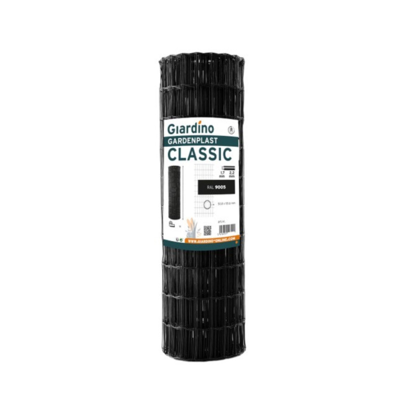 Treillis Gardenplast Classic noir Ø 101,6 x 50,8 mm 0,61 x 10 m GIARDINO