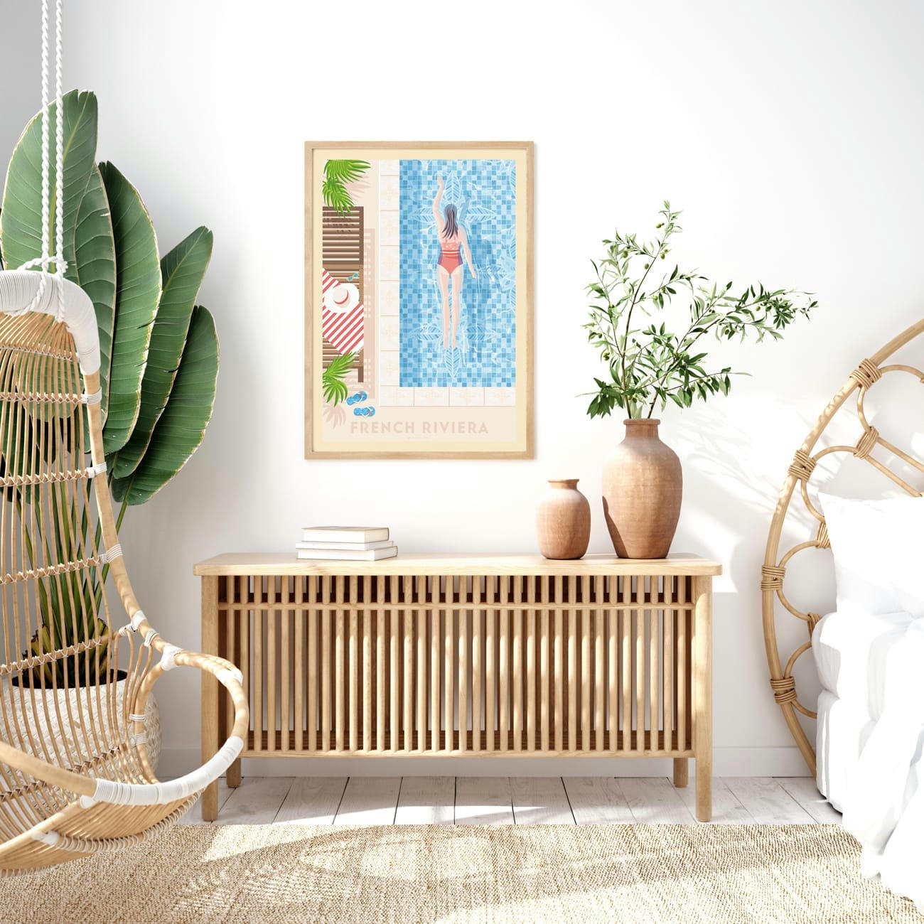 - Affiche French Riviera  30x40 cm