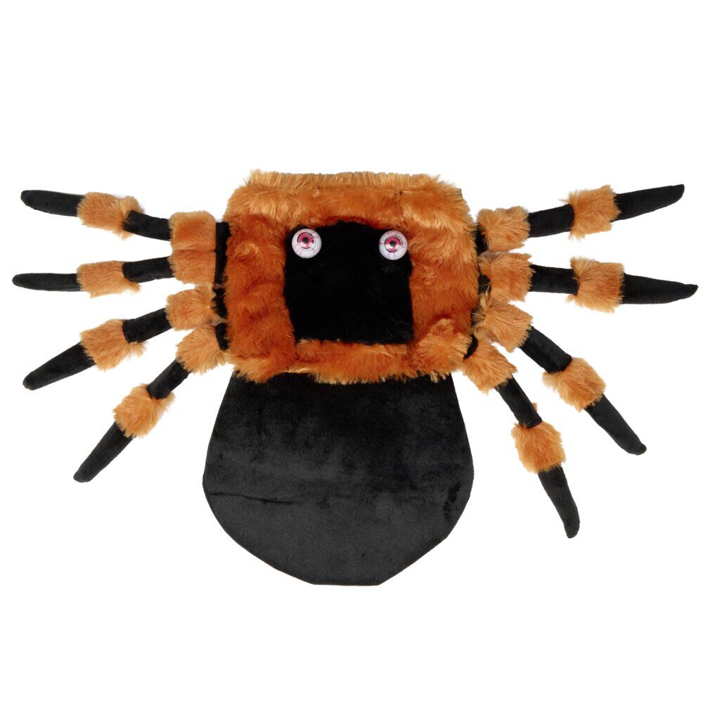 Déguisement chien Halloween araignée orange et noir L/XL