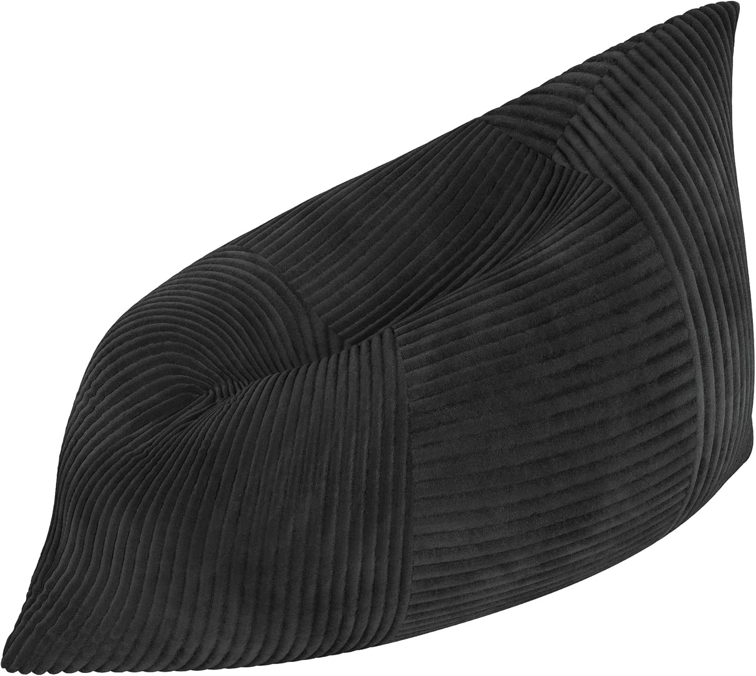 Homall 3 in 1 Giant Bean Bag Chair for Adults, Convertible Bean Bag Floor Couch Bed with Washable Cover, High-Density Foam Chair Bed for Living Room, Dorm Room, Office (Black)