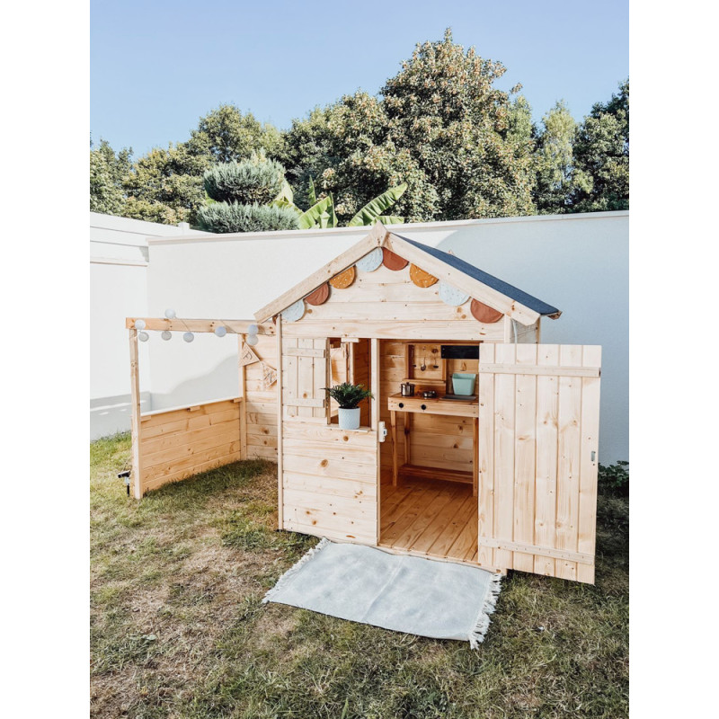Cabane pour enfant Alpaga 2,45 x 1,28 x 1,63 m SOULET