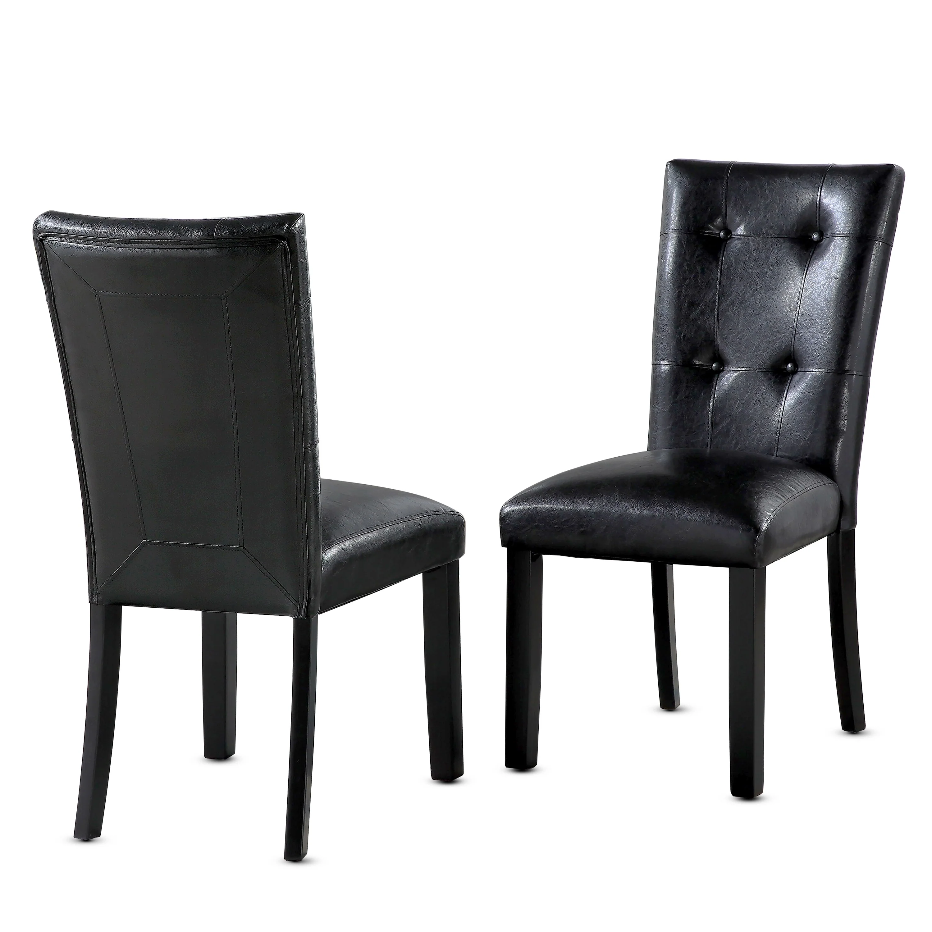 Steve Silver Santeri Black and Cherry Side Chair (Set of 2) - N/A