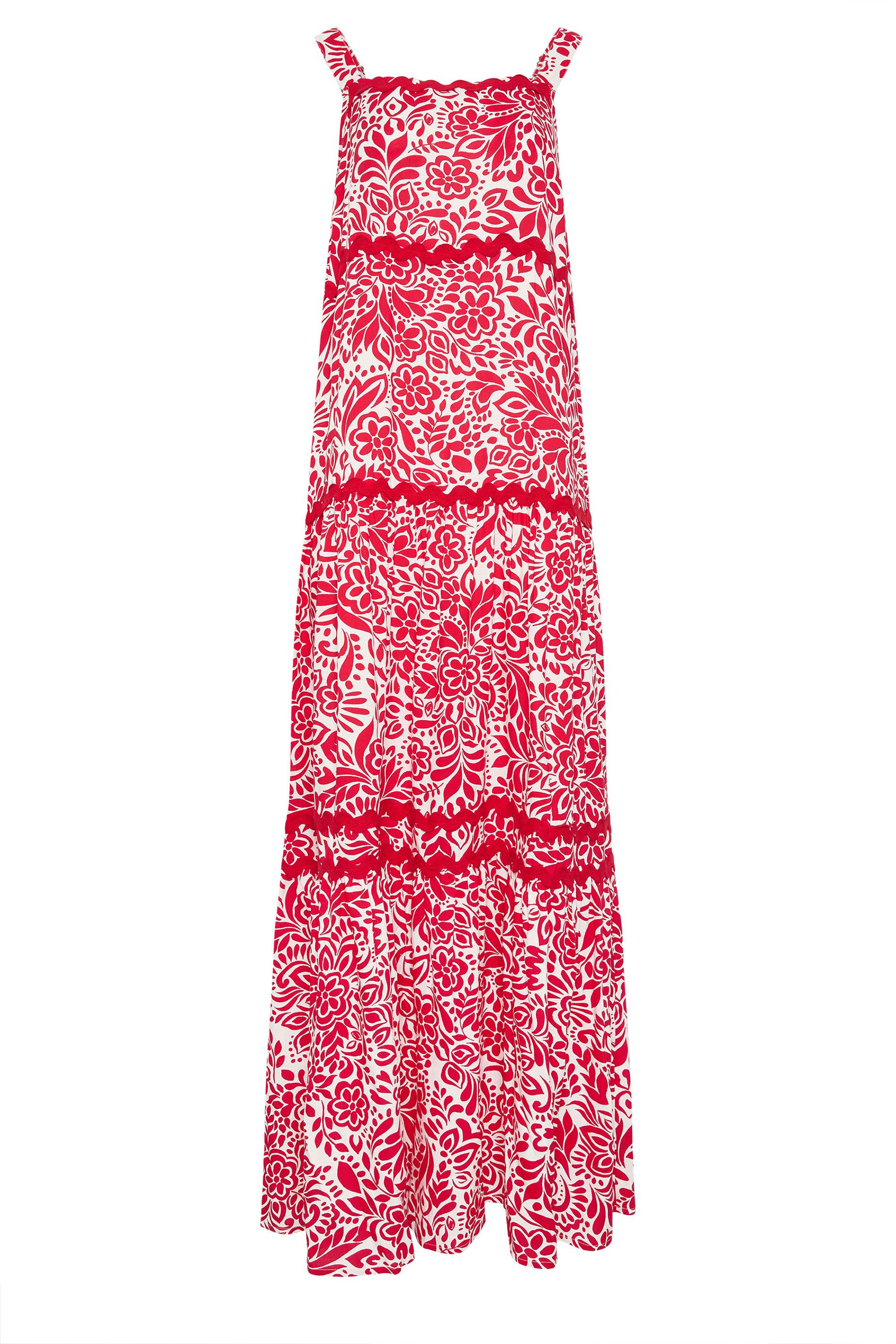 Long Tall Sally Tall Floral Contrast Swirl Maxi Dress
