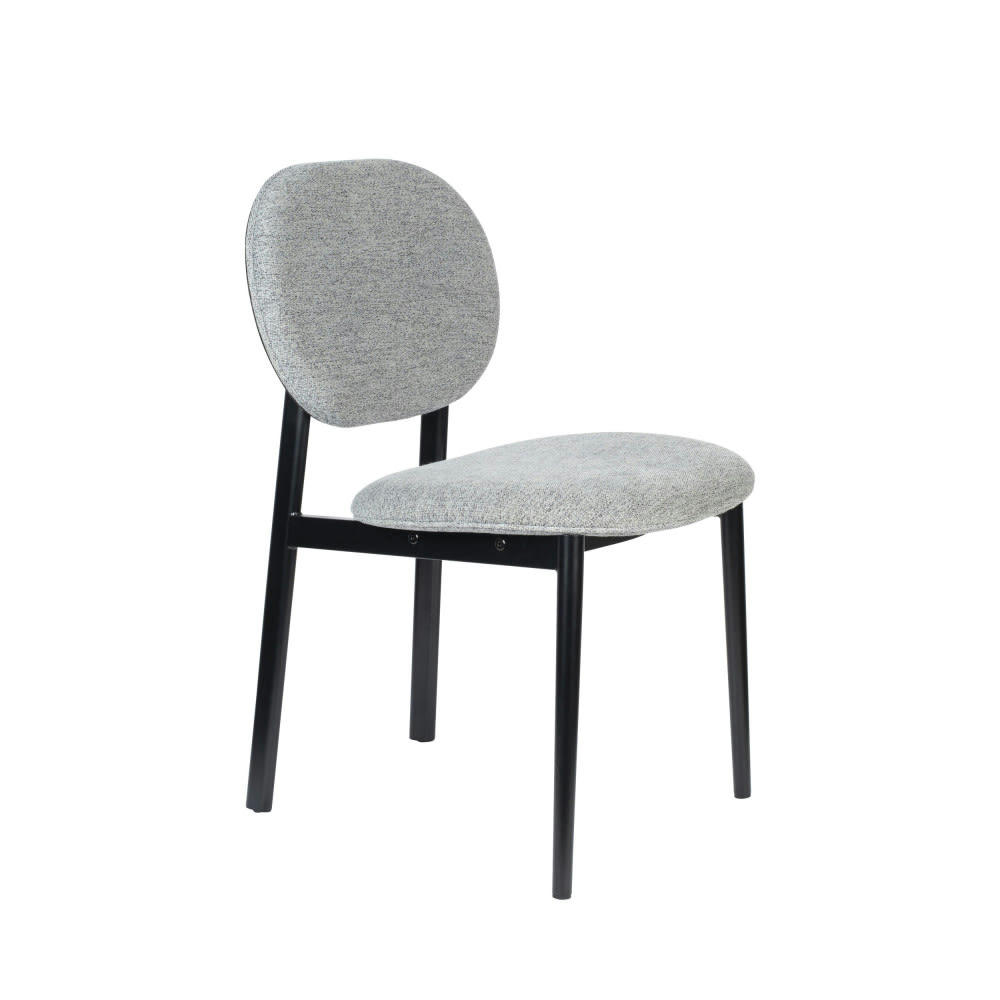 SPIKE - Chaise en tissu gris clair