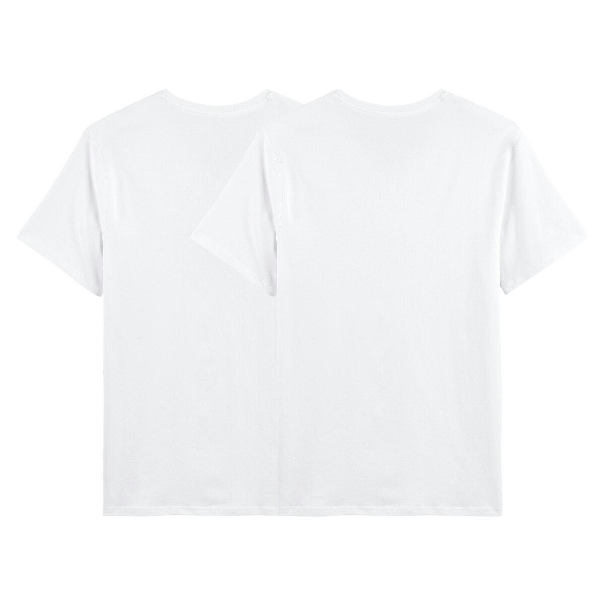 Lot de 2 t-shirts col V en coton bio