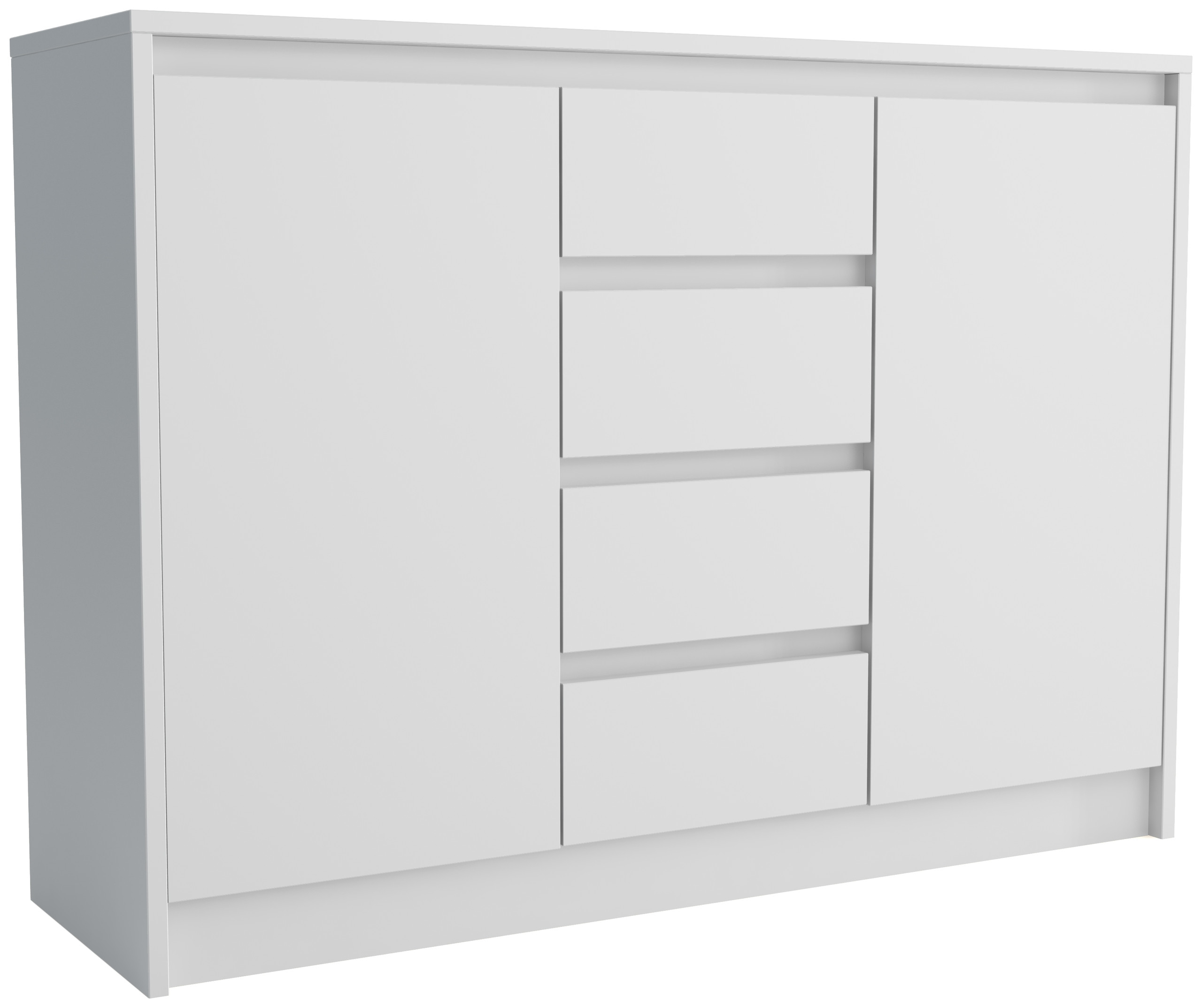 Biała komoda 112 cm ARTEGO