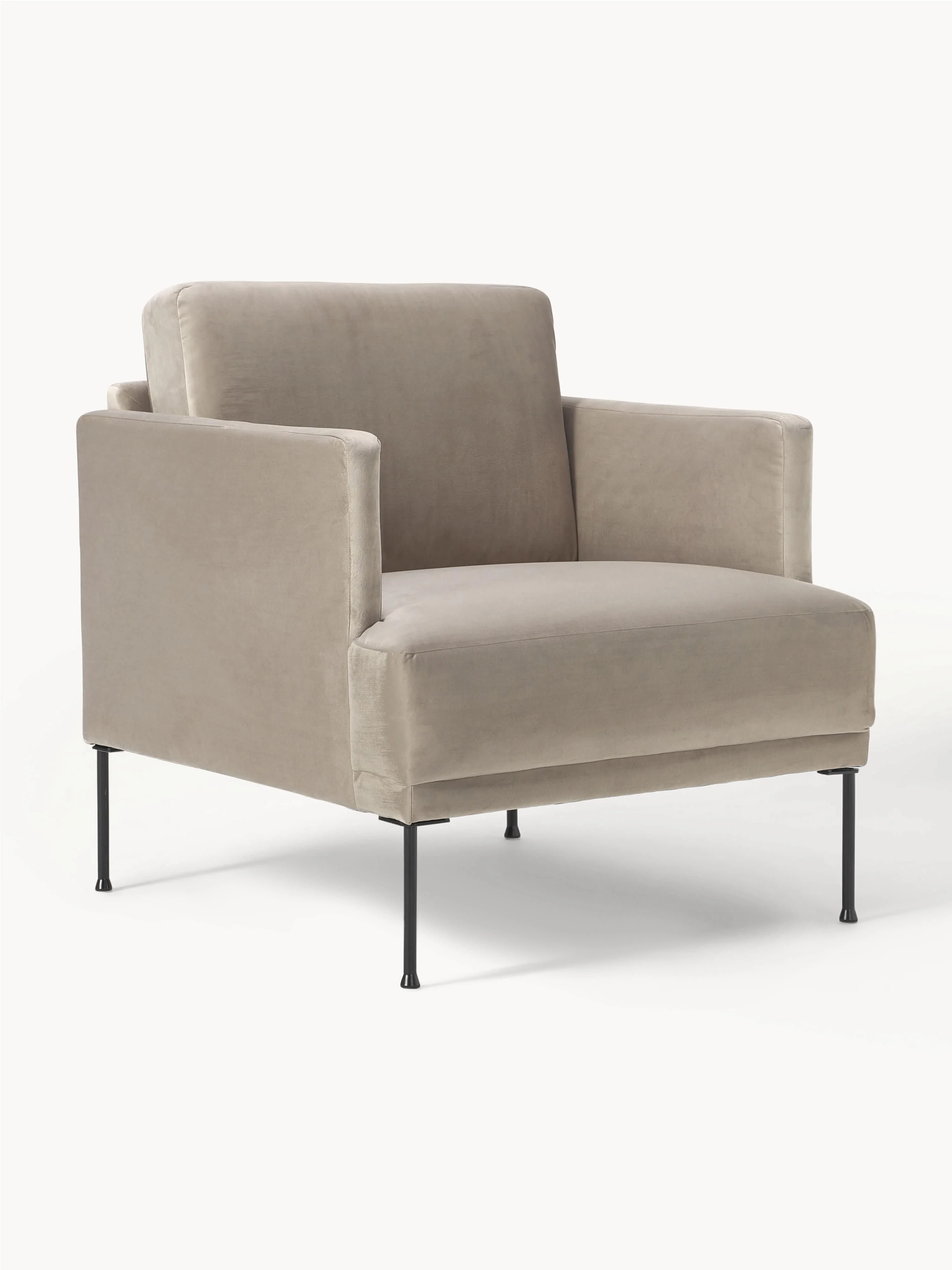 Samt-Sessel Fluente