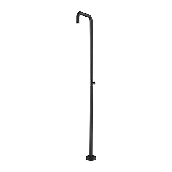 Douche de piscine noire en inox 316 50mm anticalcaire et facile a installer