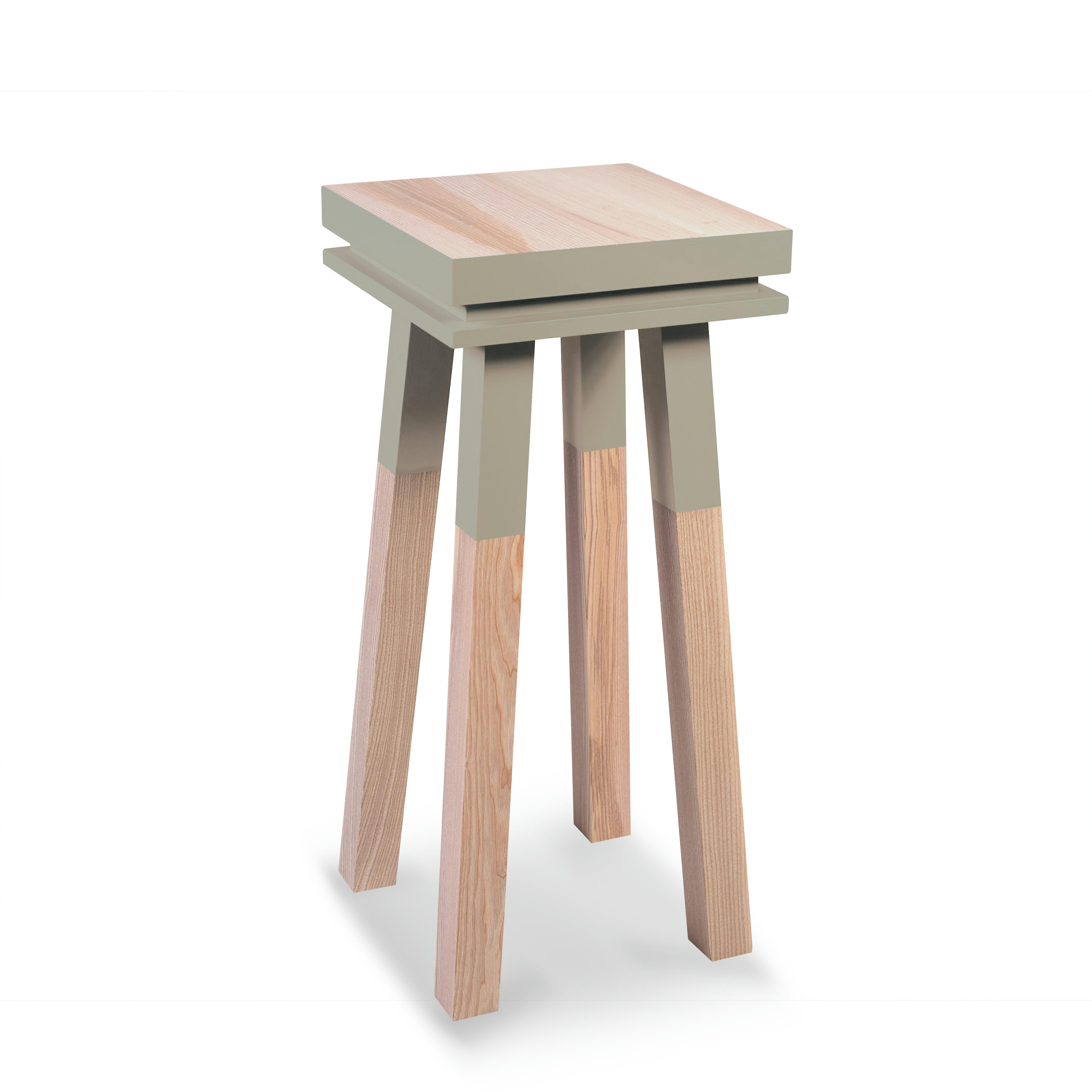 EGEE - Stèle Guéridon plateau 40 cm, 100%  frêne massif