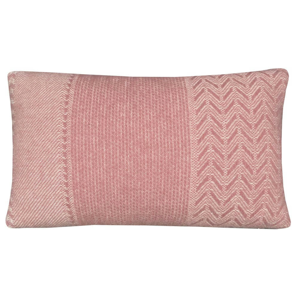 UPTOWN - Coussin en laine rose 35x60