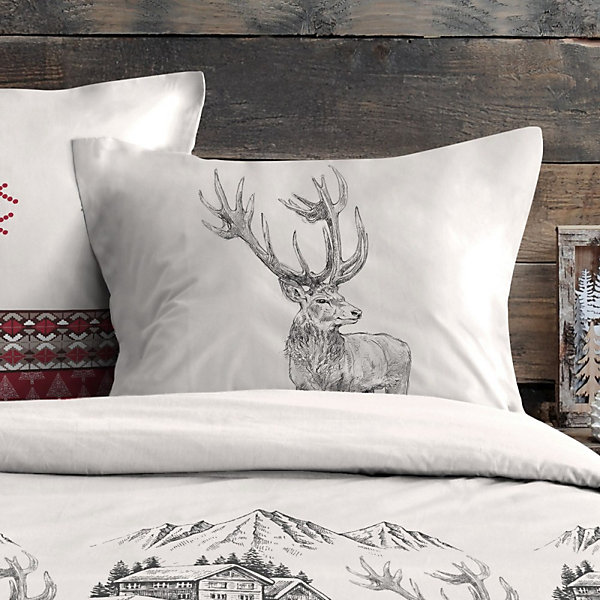 Housse de couette 260x240 BAUGES   2 taies coton 57 fils