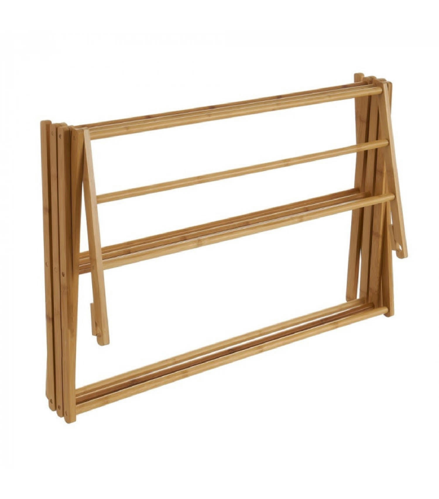 BAMBOU - Étendoir à linge pliant bambou