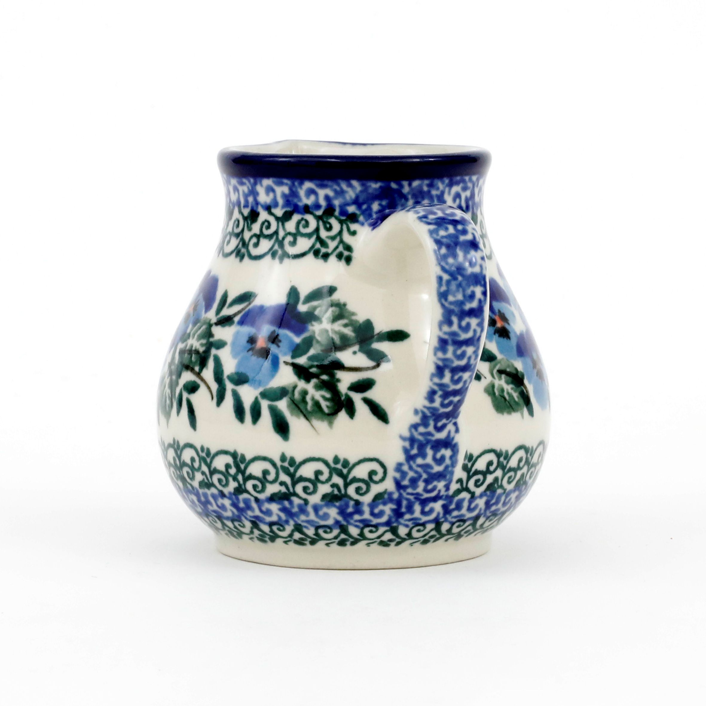 Mlecznik ceramiczny 091 0,2l  2273X Kobaltowe bratki