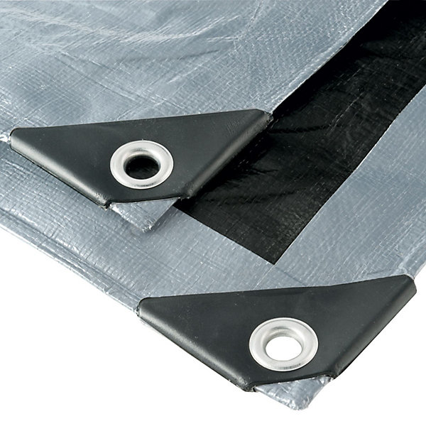 Bâche multifonctions grise et noire 200 g/m2 WERKA PRO