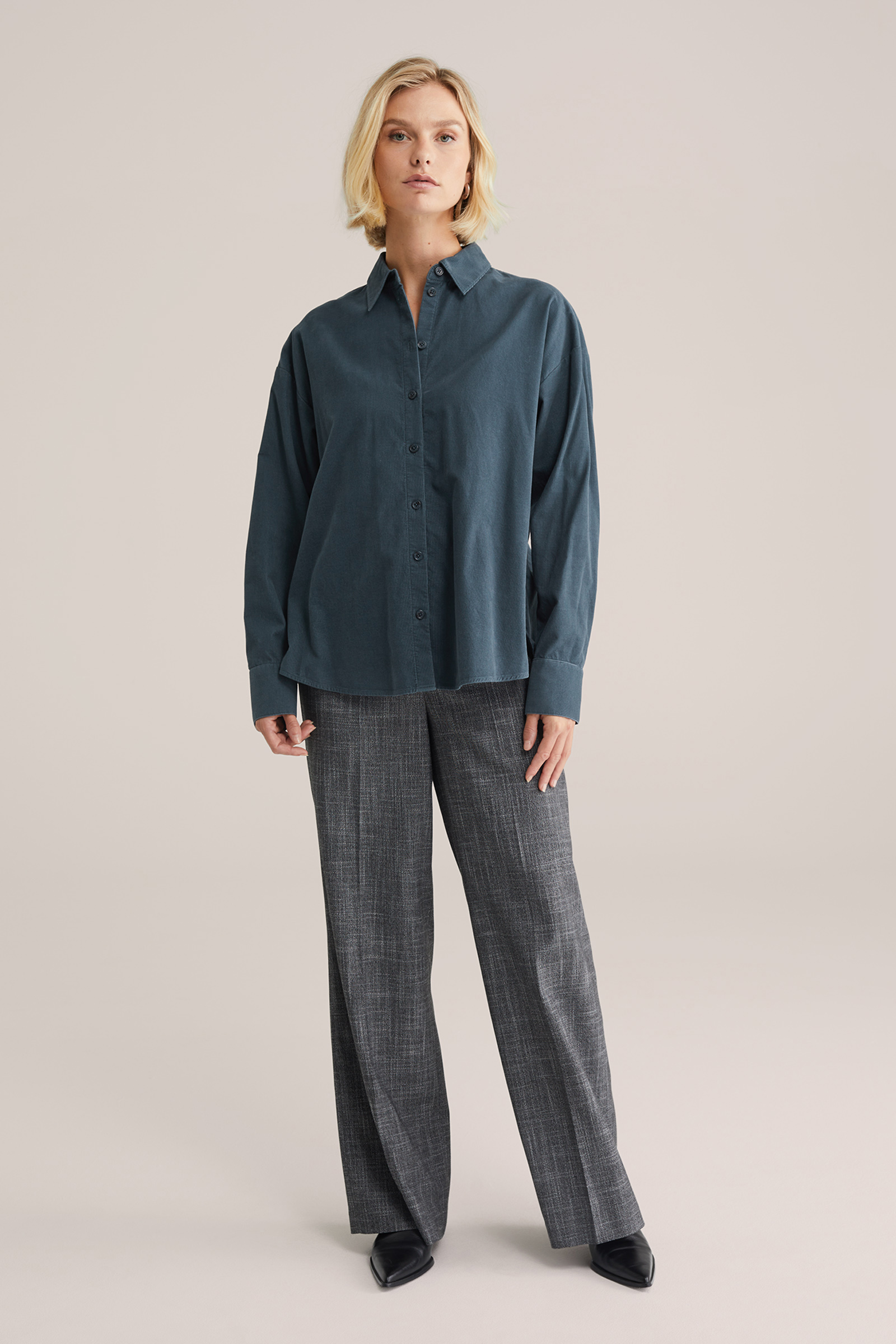 Dames Oversized corduroy blouse