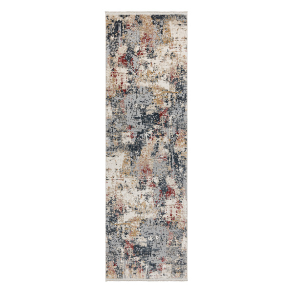 Dywan, chodnik DISTIN 0123A różowy / pudrowy / biały 80x200 cm