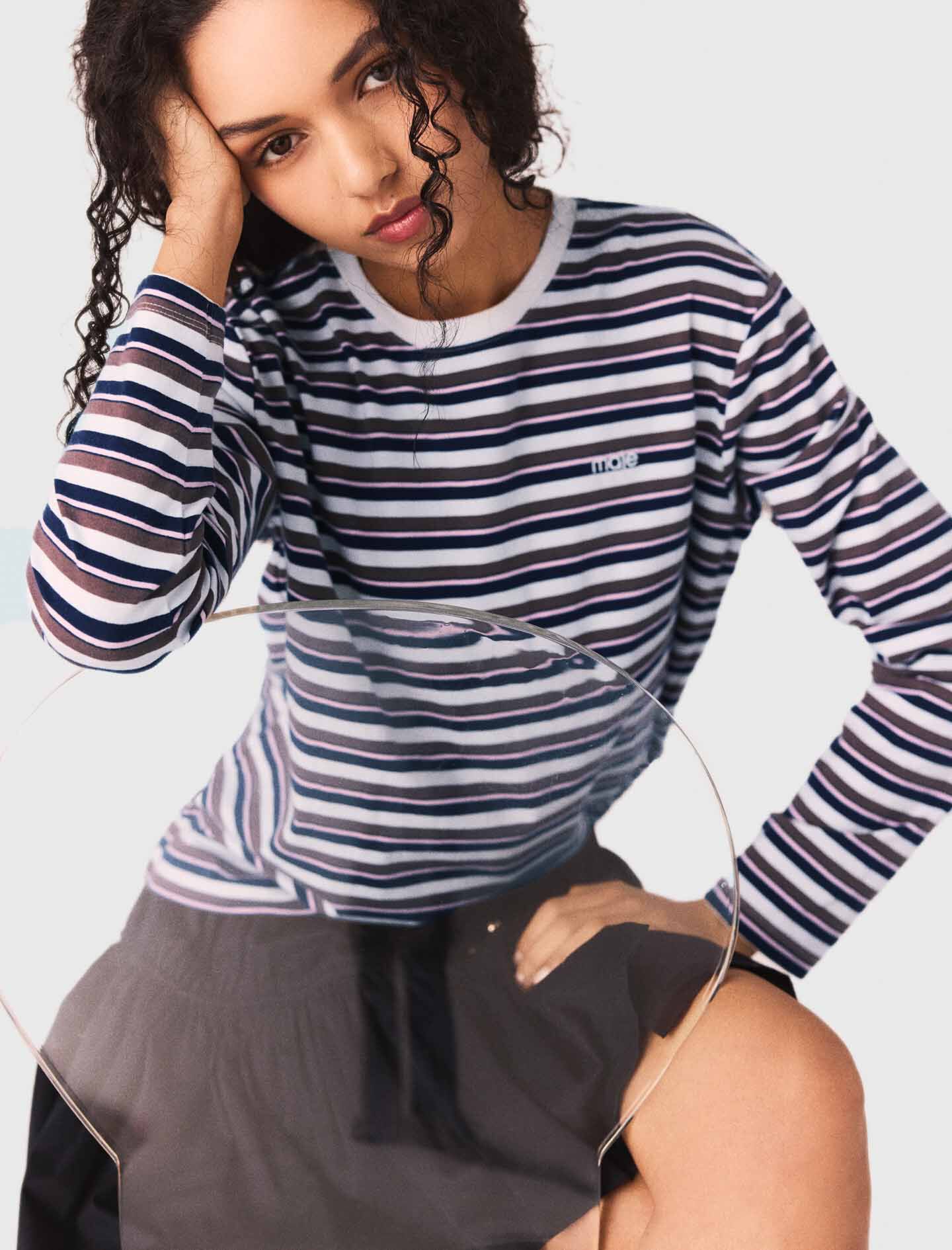Tee shirt à rayures