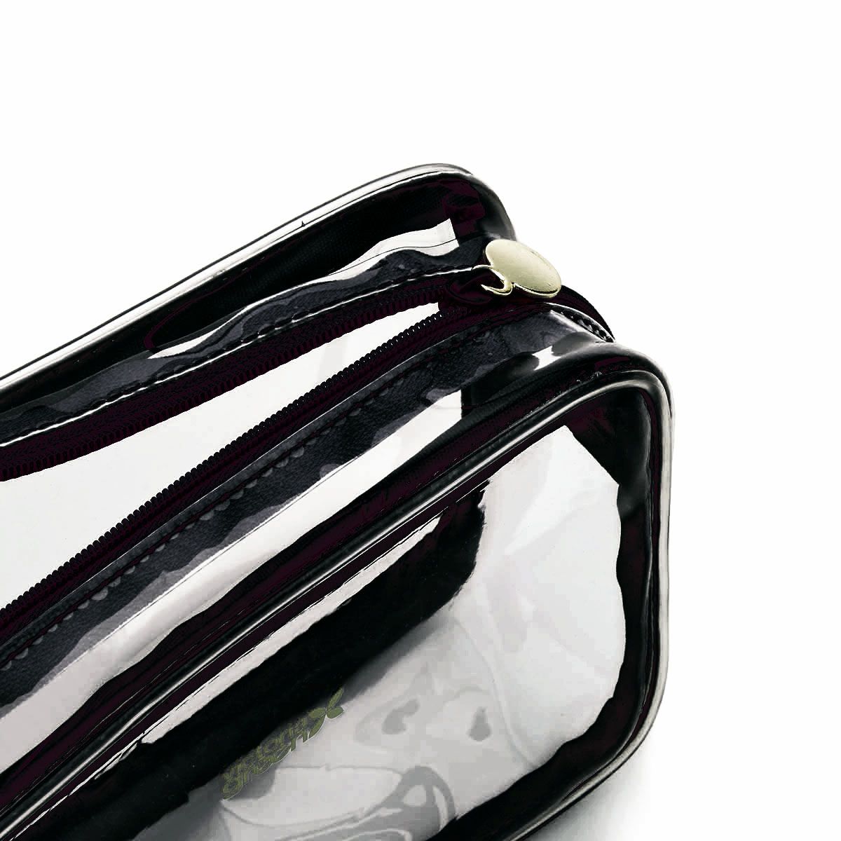 Victoria Green Small Clear Beauty Kit Case - Black
