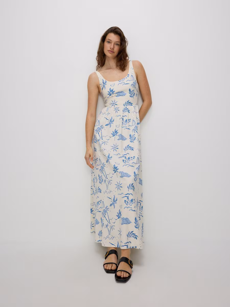 Viscose Rich Maxi Dress