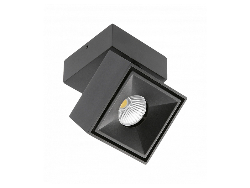 Spot Bianco LED aluminiowy czarny