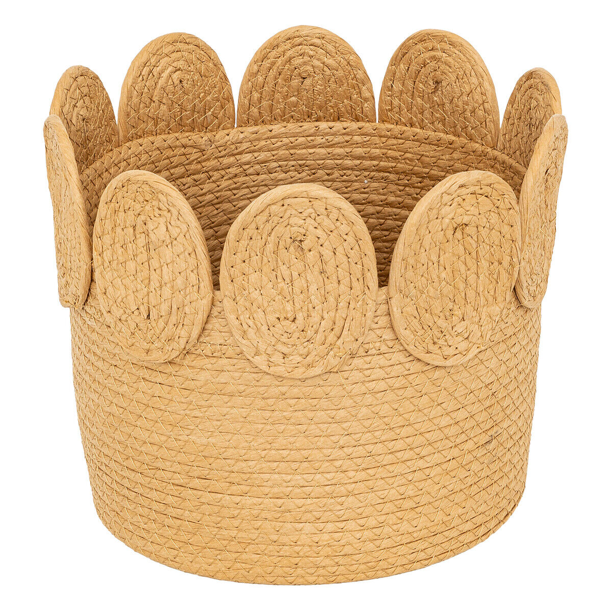 Cesto INU bege em ráfia 22cm