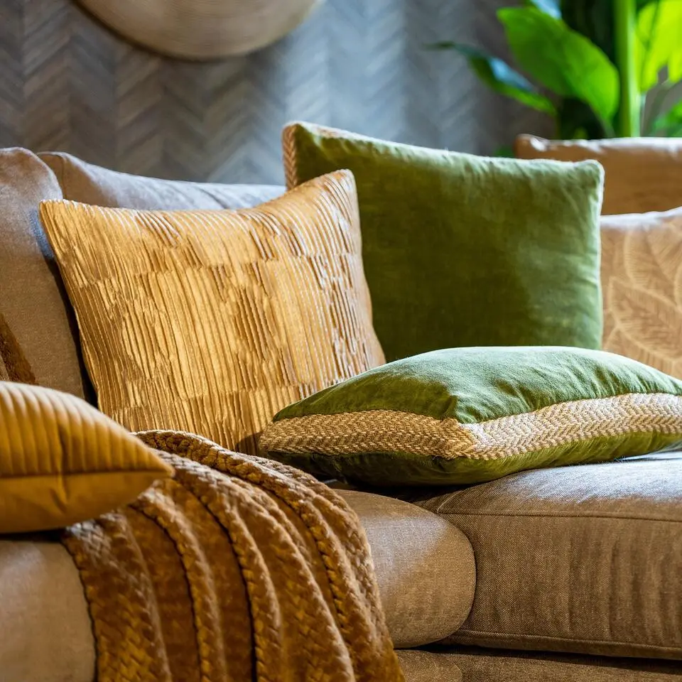 Kussenhoes Clemence - Almond Buff - 45x45 cm