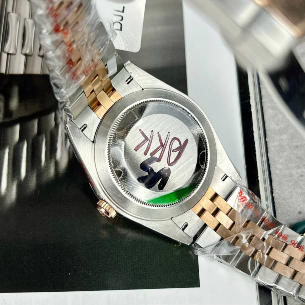 Rolex Datejust 126331 SS/RG Plated Silver Dial CZ Diamonds 41mm Jub Super Clone