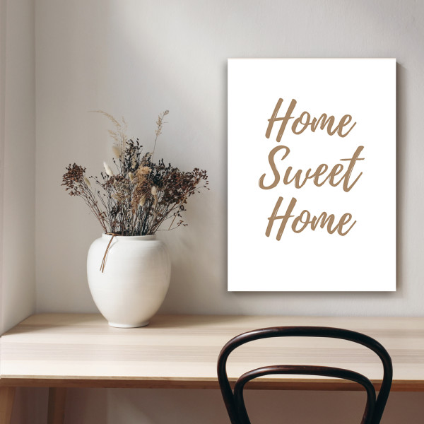 Feeby Obraz na płótnie, Napis Home Sweet Home 40x60
