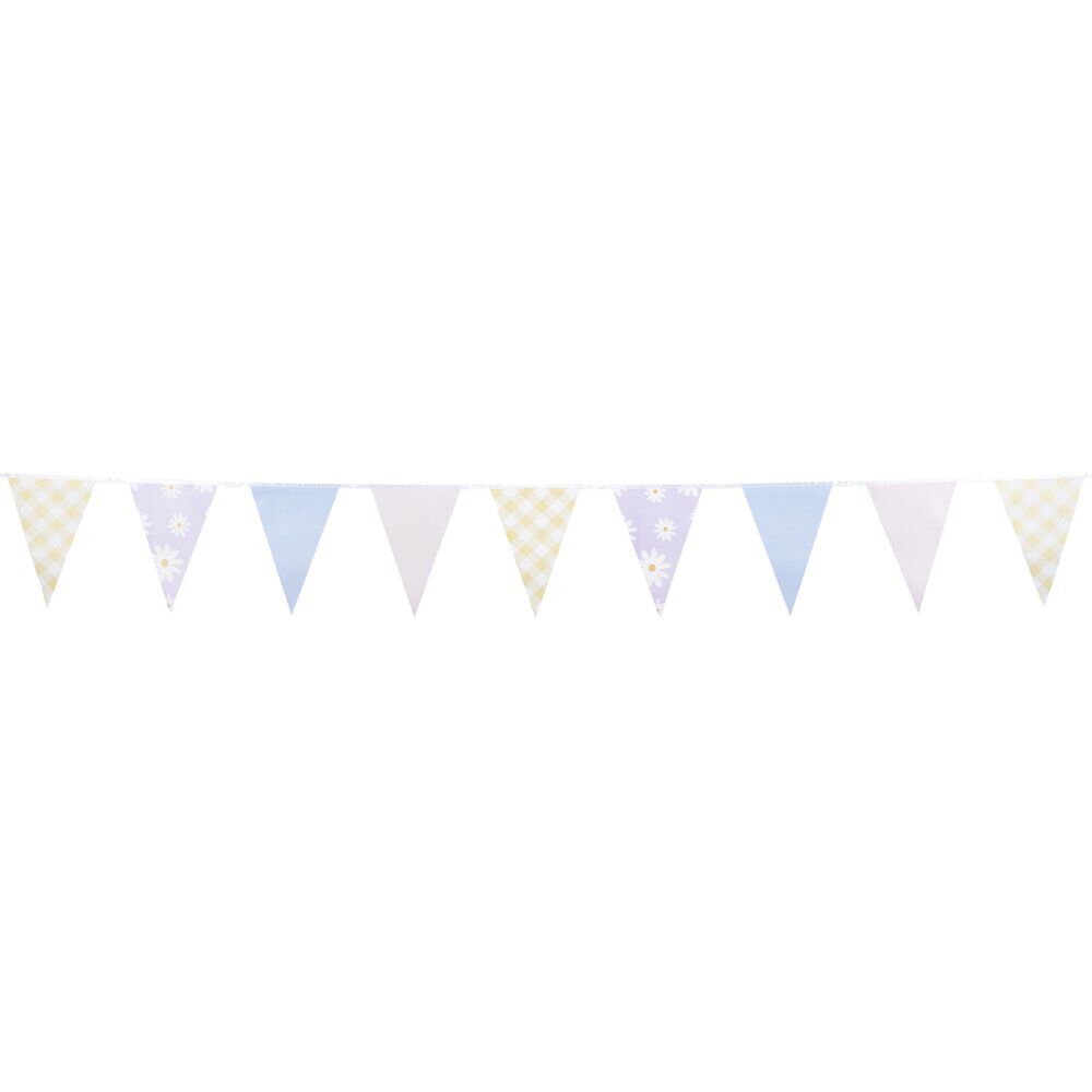 Guirlande fanion pastel thème fée licorne 4m