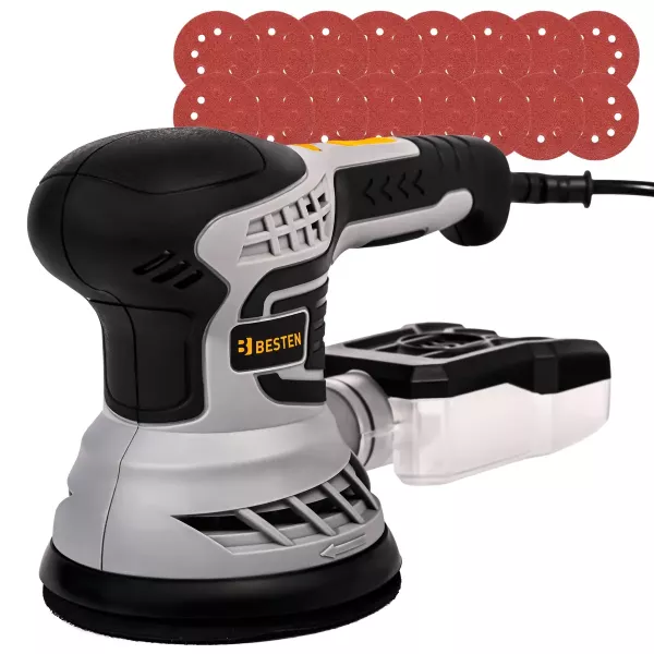 Szlifierka mimośrodowa BESTEN BE0002531 400W 125 mm  16 papierów
